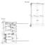 Armoire de cuisine autoportante de 70,9 po de hauteur avec 4 portes et 3 tiroirs-130084416