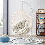 Modway Hide Outdoor Patio Swing Chair With Stand