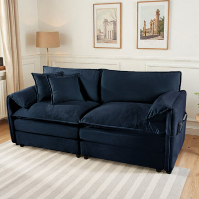 Canapé surdimensionné à 2 places 75,59 "avec 2 coussins décoratifs Cloud