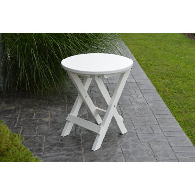 Cowhill Round Folding Outdoor Bistro Table , 25'' in. W 25'' in. D