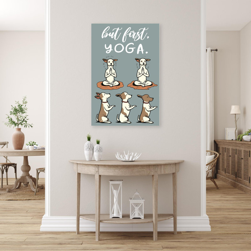 But But Yoga, impression sur toile, H 36 po x l 24 po x P 1,25 po