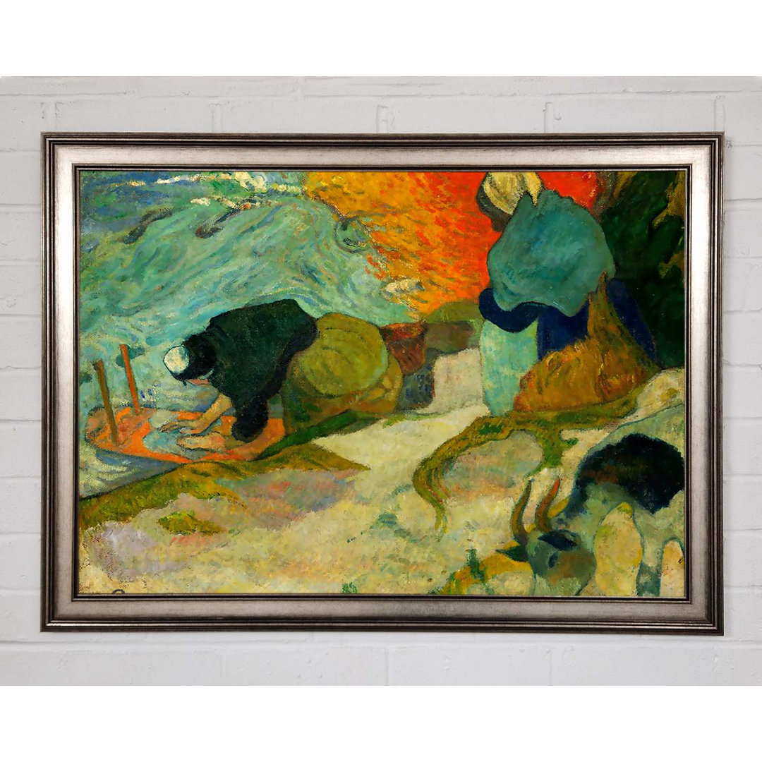 Gauguin Wäscherinnen in Arles Gerahmter Druck