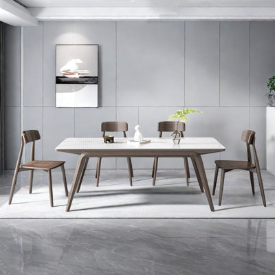 Modern simple home rectangular dining table sets