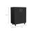Black Wengue Rectangle Storage Cabinet Base