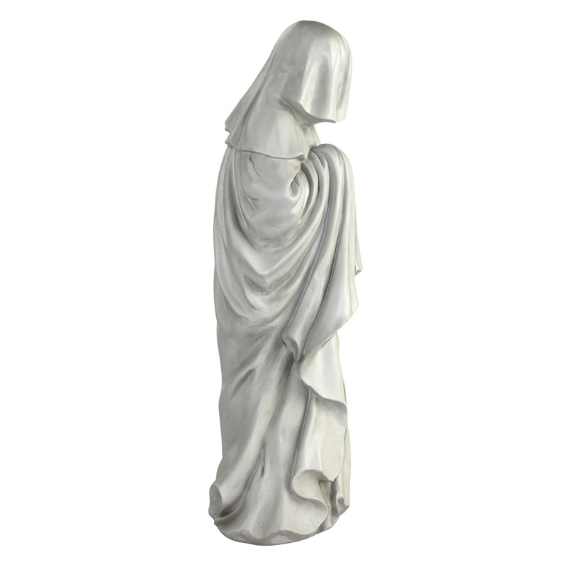 Large Gray Faux Stone French Weeper Statue