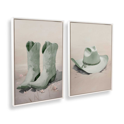 «Cowboy Essentials» en vert, ensemble de 2