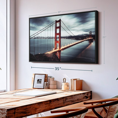 Golden Gate Bridge Storm Clouds Canvas Print
