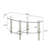 Transparent Oval Glass Coffee Table,Tea Table 3-Layer  Glass Table,Modern Table In Living Room-637727326-637727313