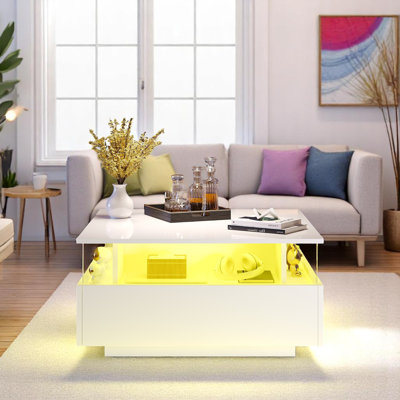 Charvez Pedestal Coffee Table with Storage