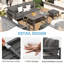 Aluminum Patio Furniture Set With Waterproof Cover-200051078