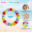 100 pièces de collier de fleurs tropicales 45 "Hawaiian Leis Bulk, coloré Luau
