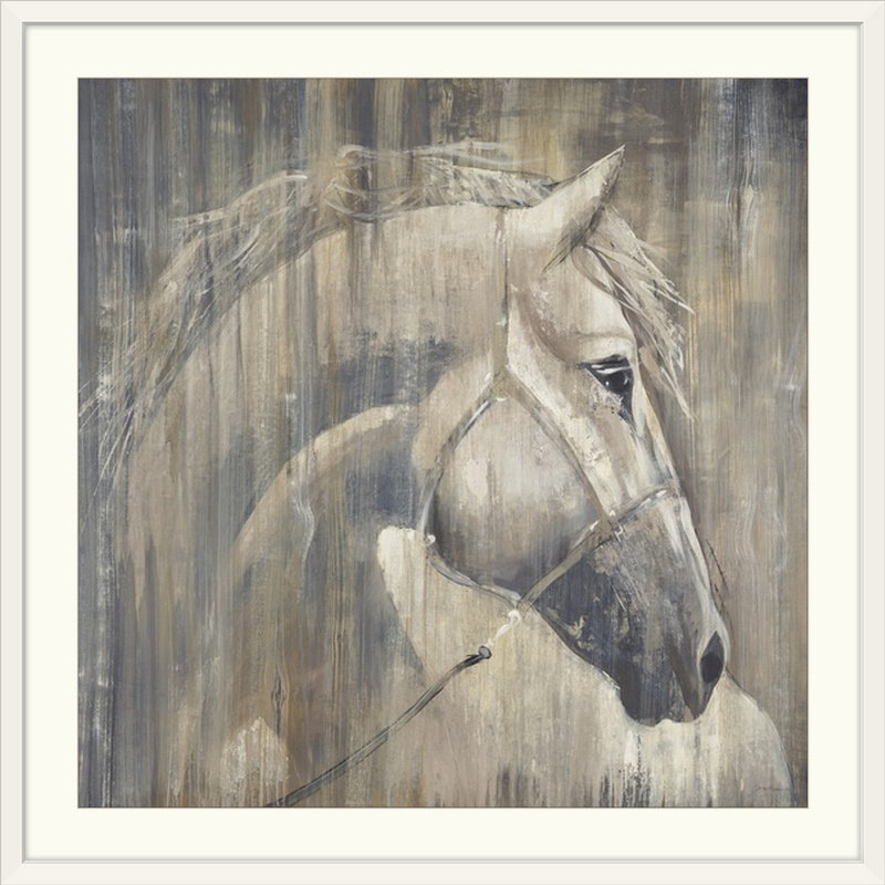 «Daemyn His Majesty» par Liz Jardine, reproduction d'art, Cadre blanc, H 32 po x l 32 po x P 1 po