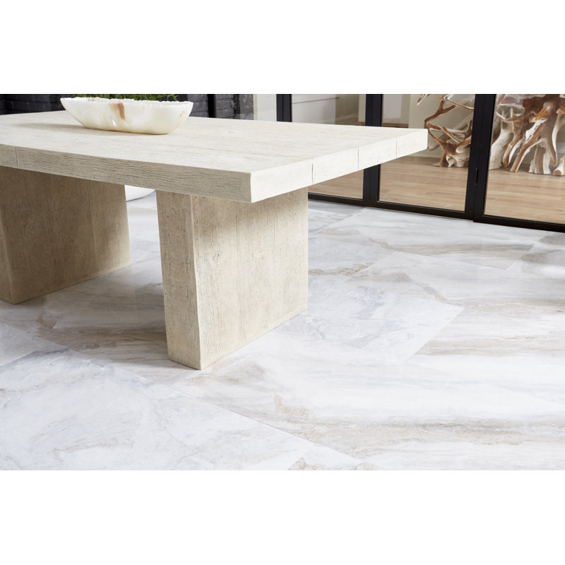 Old Lumber Dining Table, Roman Stone