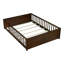 Lit d'enfant double avec plancher en caoutchouc, barrières de sécurité, étagère à livres intégrée, conception sans porte, couleur espresso-495828725-495828731