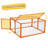 Coaxum Portable Chicken Coop Run, Sun Panel Lockable-86128084
