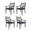 Chaise de patio empilable avec coussin Cayden-635188302