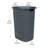  50L Slim Laundry Hamper, Clothes Basket, Lid, Plastic-49635342-111360883