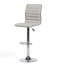 Greta Swivel Upholstered Adjustable Height Counter Stool with Metal Frame-36299391