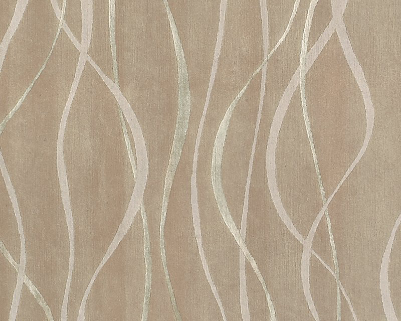 Ripple Shadow Abstract Area Rug in Beige/Neutral