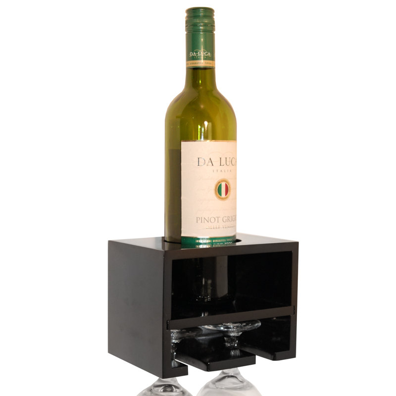 Wall Wine Rack, Black