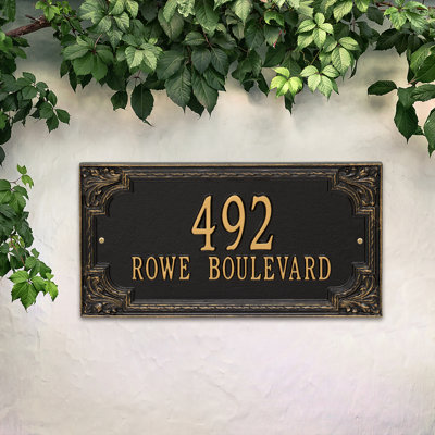 Signature Series 2-Line Wall Address Plaque