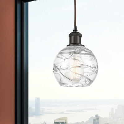Luminaire suspendu sphère 1 lumière Aanya