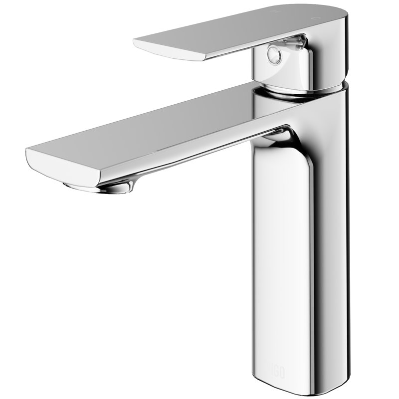 Davidson 6" H Single Handle Single Hole Bathroom Faucet, Chrome