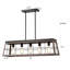 Harlyn 5 - Light Ancient Wood Kitchen Island Pendant
