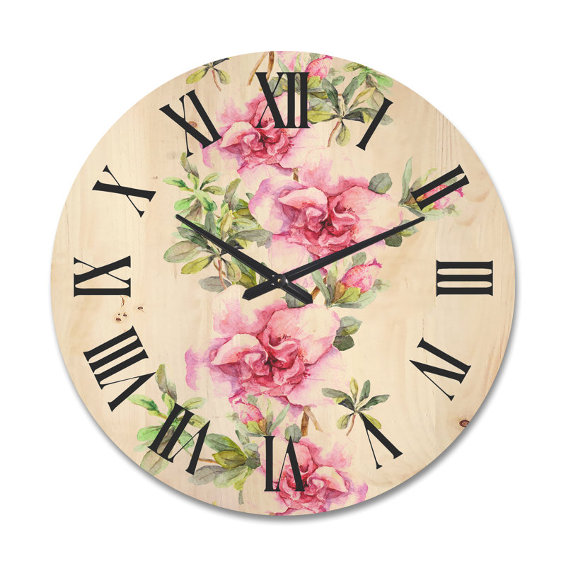 Horloge murale Bouquet de fleurs II, Très grand