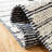 Vermont Flat Weave Wool/Cotton Striped Rug in Ivory/Black-2001623612