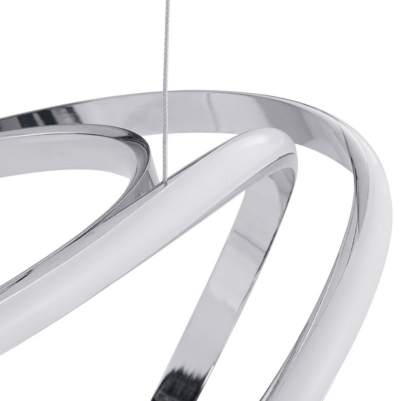 Moscow Novelty LED Chandelier with Smart Dimmer Included, Chrome