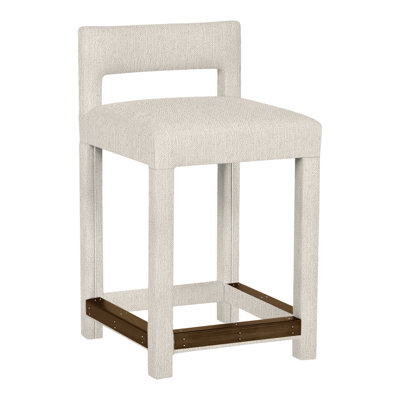 Utica By Thom Filicia Upholstered Counter Stool with Solid Wood Frame