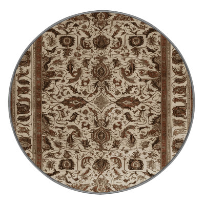 Machine Washable Persian Gray Area Rug