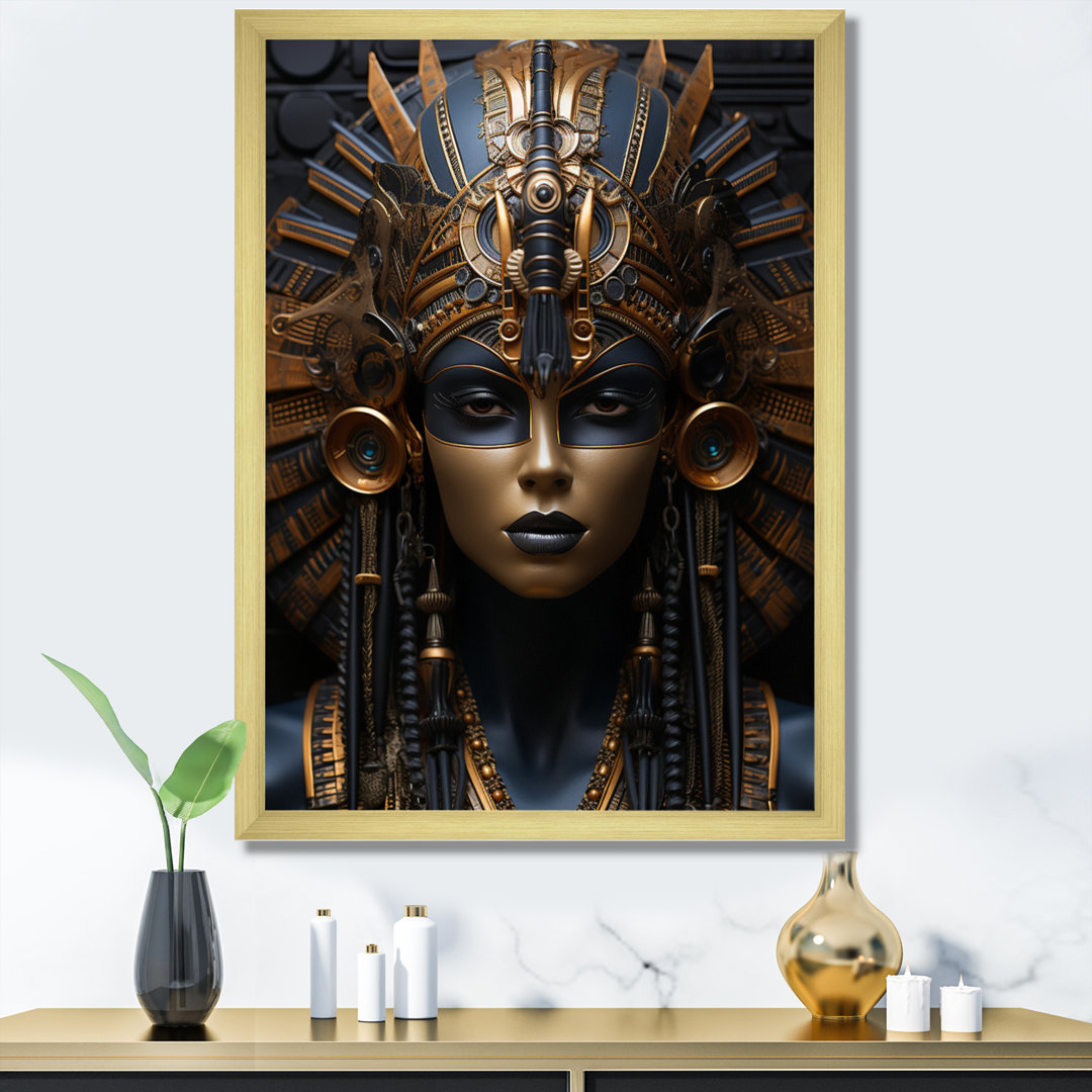 Egypt God Portrait - Egypt Wall Art For Living Room Bungalow Rose