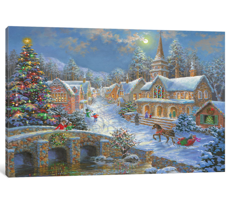 «Heaven on Earth II», reproduction d'art sur toile, H 18 po x l 26 po x P 1,5 po, Toile tendue, Pas de tapis