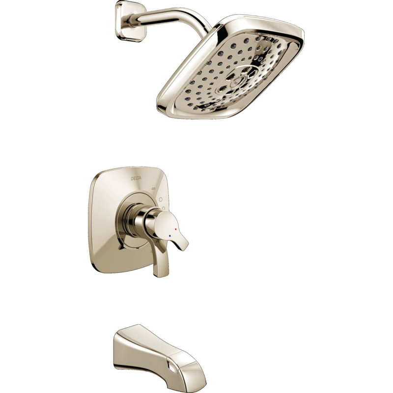 Tesla® Tub and Shower Faucet, Brilliance Polished Nickel