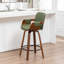 Tabouret de comptoir pivotant avec structure en bois Youngstown-123200650