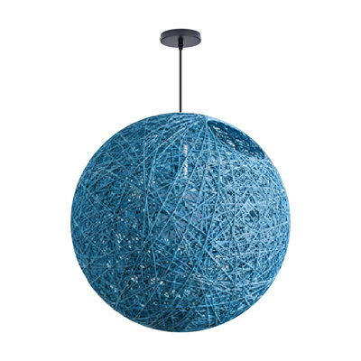 Luminaire suspendu sphère 1 lumière blanc