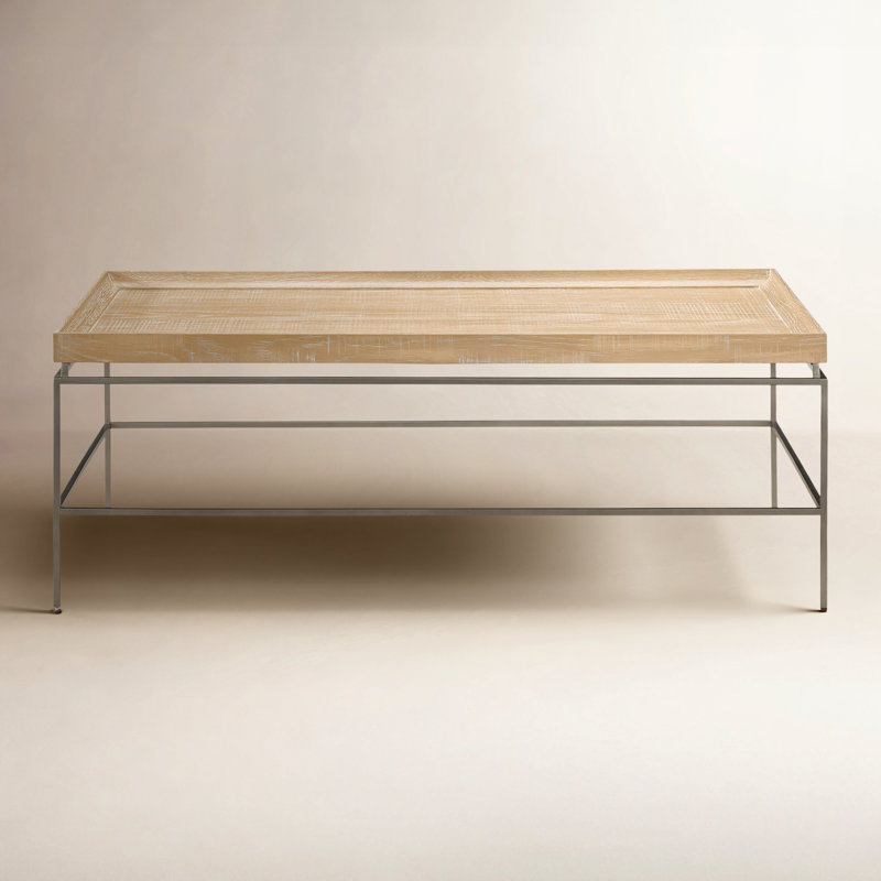 Table basse 4 pieds Bilbrook, Chêne rustique naturel