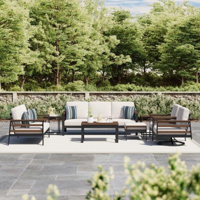 Townsend 7 - Person Outdoor Seating Group with Sunbrella Cushions by Birch Lane