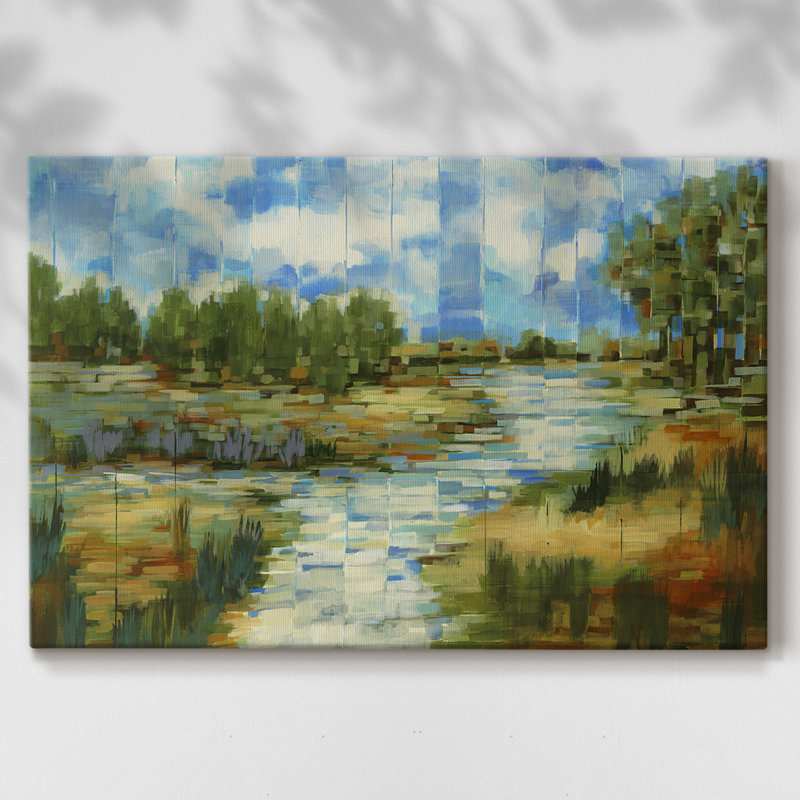 «Escape to Eden», toile tendue avec châssis, H 18 po x l 27 po