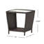 TABLE D'appoint TRENTON (EN ORIGINAL AVEC TABLETTE EN VERRE)