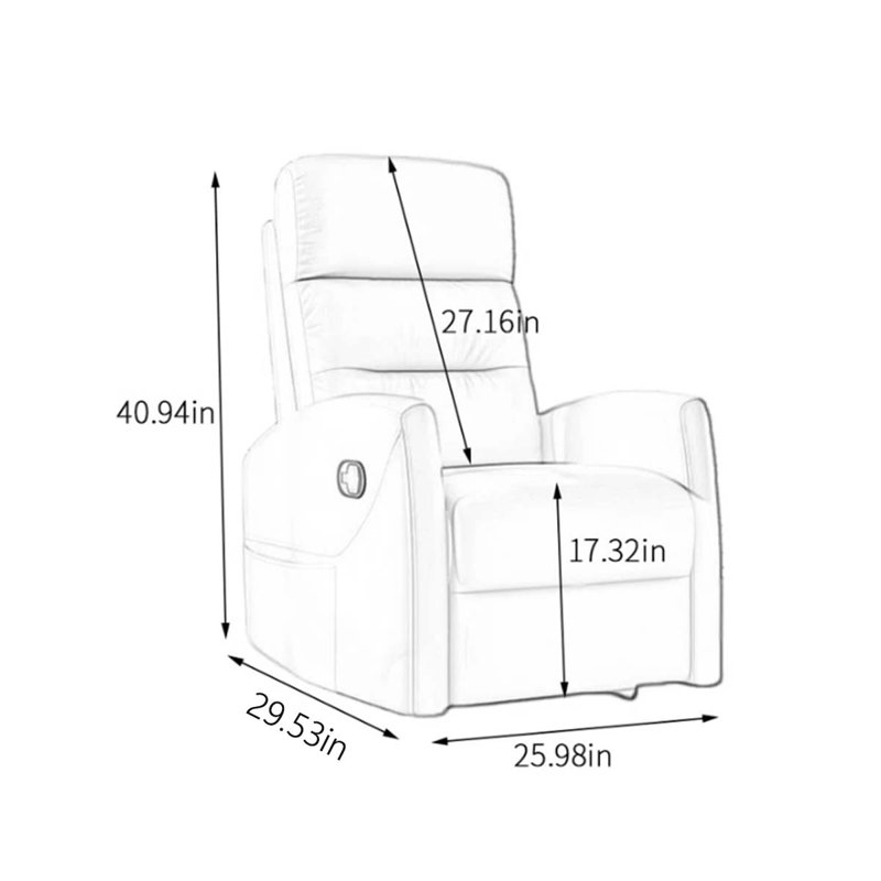 Fauteuil inclinable pivotant Lakeidra