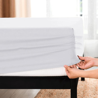Microfiber Brushed Deep 40cm Fitted Bed Sheet