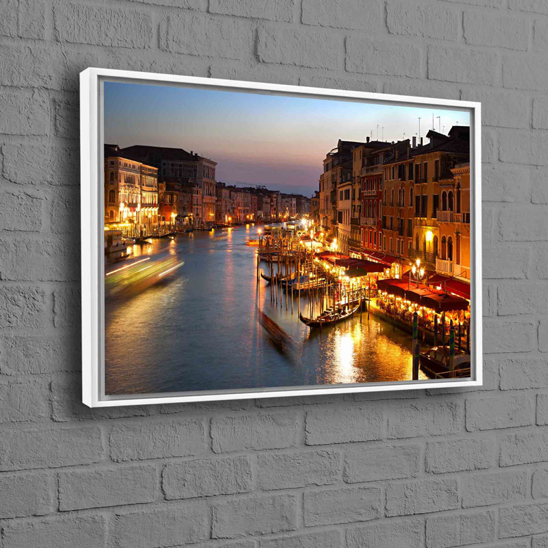 Print on Canvas, 20 cm H x 30 cm W, White, Framed Print without Mat