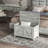 30" Style Storage Box With Plentiful Space - Gray Wood Grain For Bedroom, Living Space, Entryway Hinge And Lift Top Room,