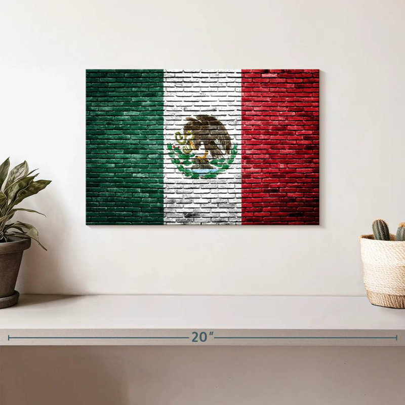 Drapeau mexicain Borges, H 8 po x l 12 po