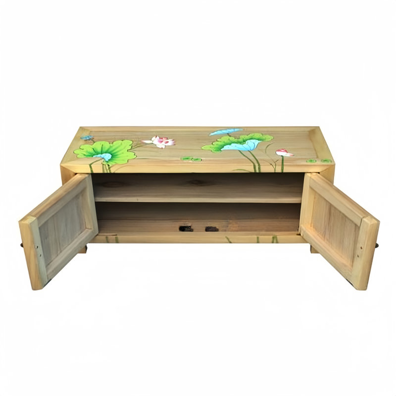 Tabouret chinois en bois de camphre