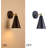 Wall Sconces Set of Two, Modern Sconces Light Fixtures Hardwired with Metal Shade-252730344