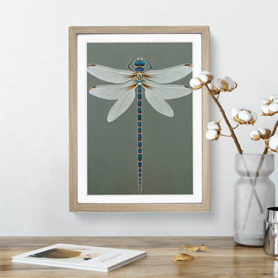 Breathtaking Dragonfly - Framed Print